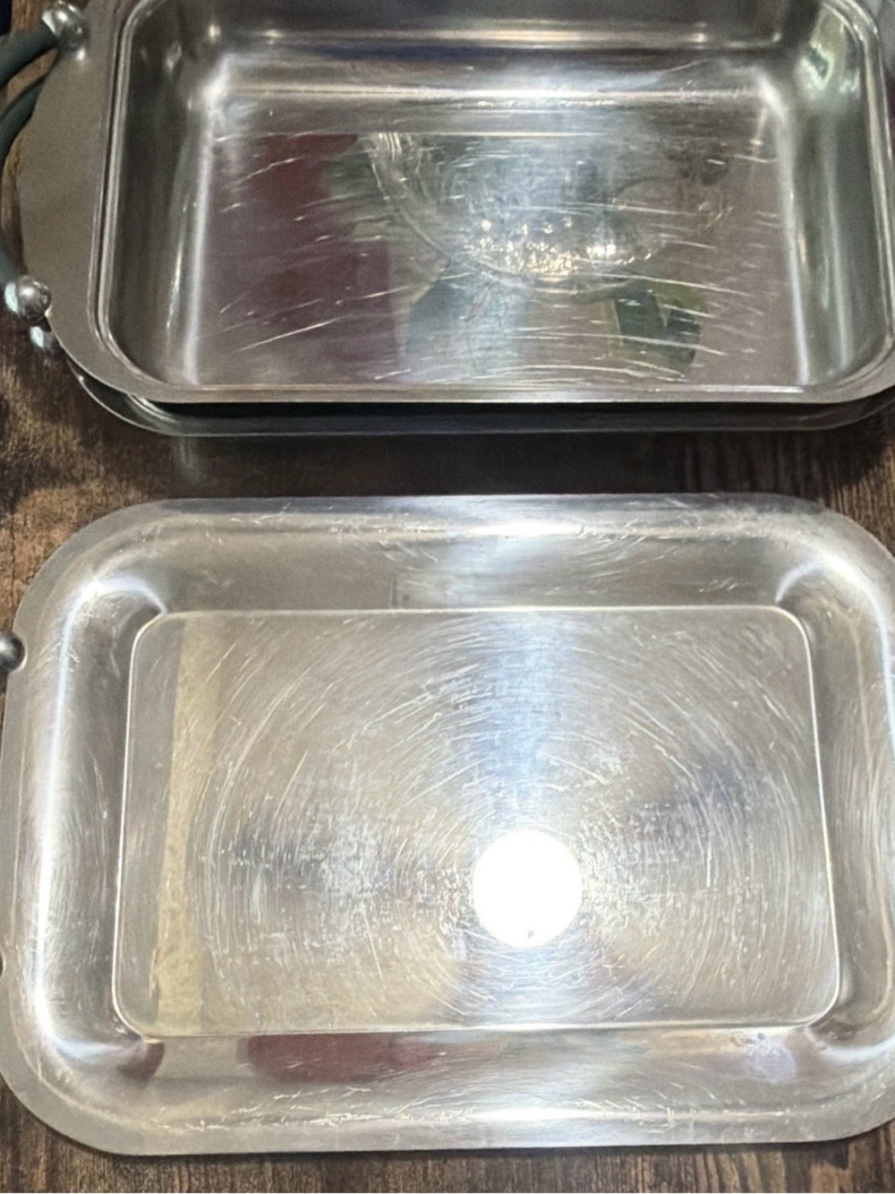 Lauffer Collection by Towle 18/10 Italy 3 pc stainless steel serving platters